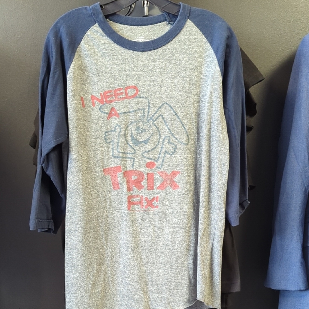 Savvy Gray and Blue Long Sleeve Tee